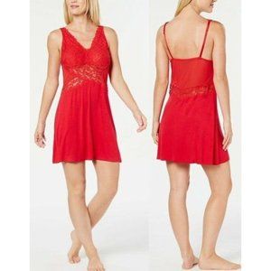 NEW INC International Concepts Ultra Soft Lace Detail Knit Chemise plus …